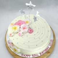 Flower - Frangapani and Stars Cake